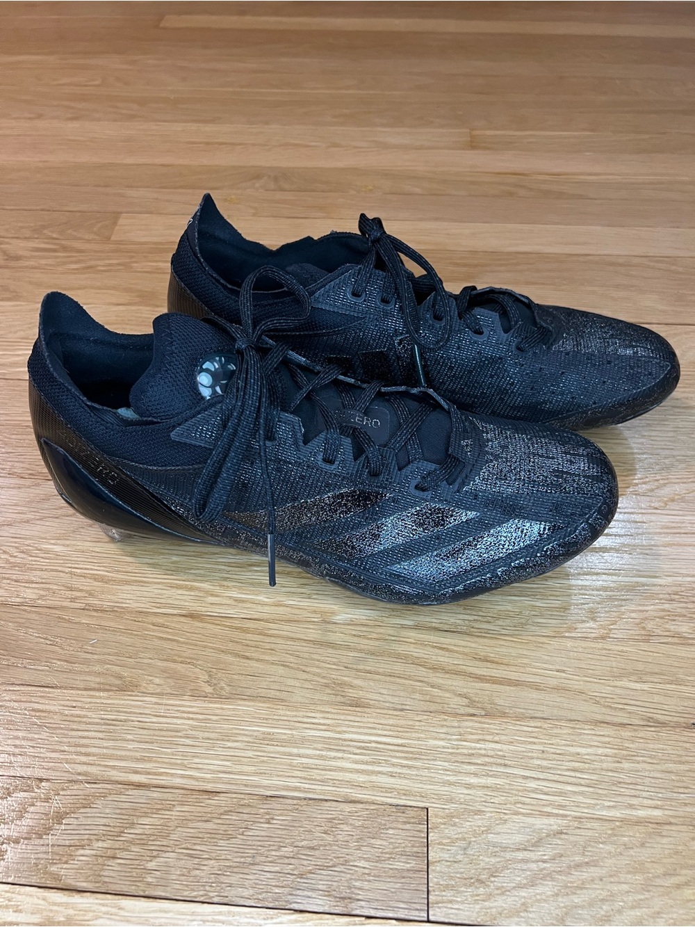 Adidas Adizero Cleats, Black Glitter, Sz 8.5 Mens, Baseball, Softball, Soccer